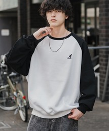 新色追加 KANGOL カンゴール 別注コラボ オーバーサイズ裏起毛ワンポイントロゴ刺繍スウェット