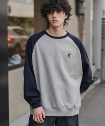 新色追加 KANGOL カンゴール 別注コラボ オーバーサイズ裏起毛ワンポイントロゴ刺繍スウェット