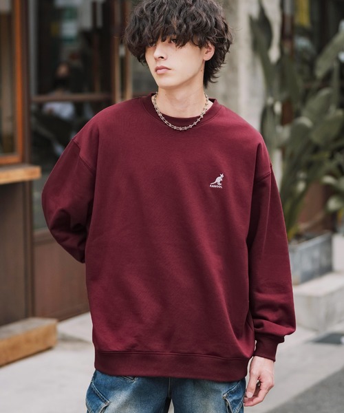 KANGOL(カンゴール)の「新色追加 KANGOL カンゴール 別注コラボ オーバーサイズ裏起毛ワンポイントロゴ刺繍スウェット(スウェット・メンズ・ベージュ/チャコール/ネイビー/グリーン/ピンク/レッド/グレー系1/ホワイト/ブルー/杢グレー/グレー系/ブラック/アイボリー/ホワイト系/ブラウン/ライトグレー/ワイン/ライトブルー・M/L/XL)」の18枚目の写真