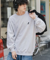 新色追加 KANGOL カンゴール 別注コラボ オーバーサイズ裏起毛ワンポイントロゴ刺繍スウェット