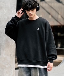 KANGOL（カンゴール）の「新色追加 KANGOL カンゴール 別注コラボ オーバーサイズ裏起毛ワンポイントロゴ刺繍スウェット（スウェット・レディース）」