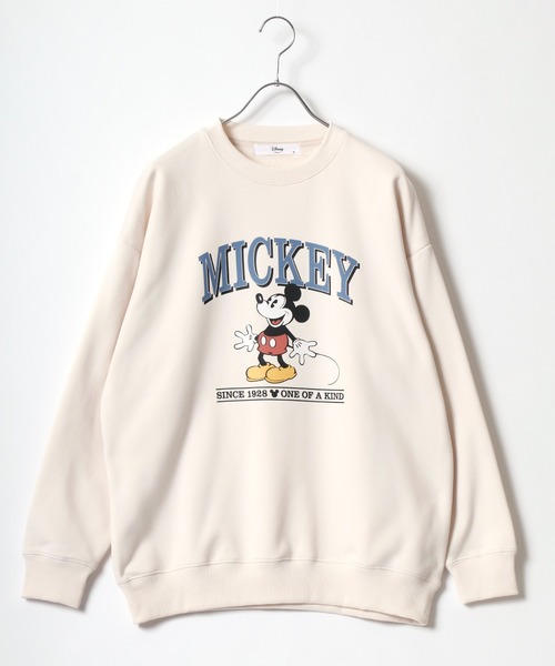 セール】Disney/ディズニー ミッキー 裏起毛シャギーボア カレッジ