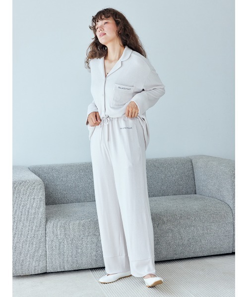 GELATO PIQUE ルームウェア アイボリー gelato pique（ジェラートピケ）の「スノーロングパンツ（ルームウェア