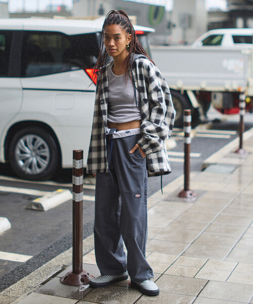 SEDAN ALL-PURPOSE（セダンオールパーパス）の「SEDAN ALL-PURPOSE | Dickies ベンチレーションダブルニーワークパンツ MEN（その他パンツ・メンズ・チャコール/ブラック・L/M/XL）」の8枚目の写真