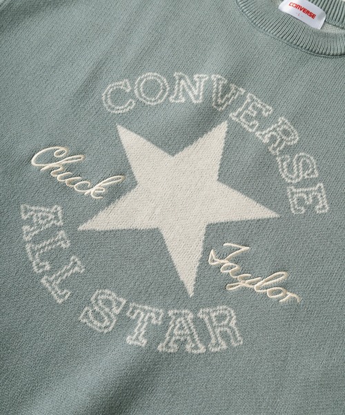 CONVERSE(コンバース)の「【0】【CONVERSE/コンバース】ブランドロゴ マルチグラフィック ジャガード織デザイン クルーネック長袖ニット/ ビッグシルエット/セーター(ニット/セーター・メンズ・チャコールグレー/ブラック/スミクロ/グレイッシュベージュ/アイボリー/サックスブルー/クリーム/ブラック系その他・XL/L/M)」の22枚目の写真