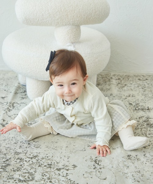 pairmanon（ペアマノン）の「【ベビー】リブコットン素材 長袖 カーディガン（カーディガン/ボレロ・キッズ・ブラック/アイボリー/モカ/ベージュ・70/80）」の17枚目の写真