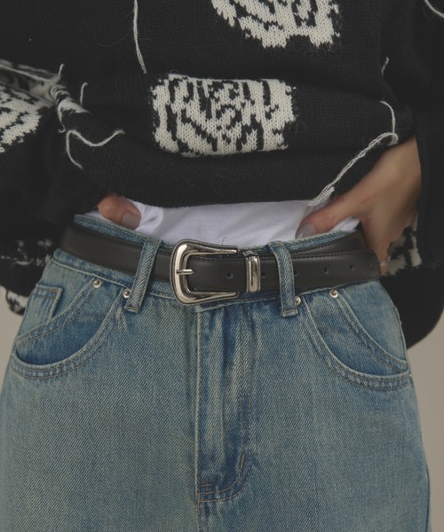 MERLOT(メルロー)の「ウエスタンベルト(ベルト・レディース・ブラック/キャメル・FREE)」の2枚目の写真