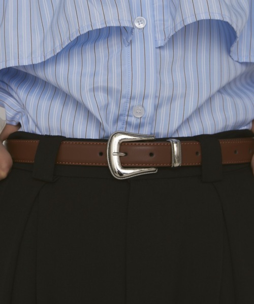 MERLOT(メルロー)の「ウエスタンベルト(ベルト・レディース・ブラック/キャメル・FREE)」の5枚目の写真