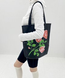 【YUHAN WANG/ユハン ワン】rose printed tote bag