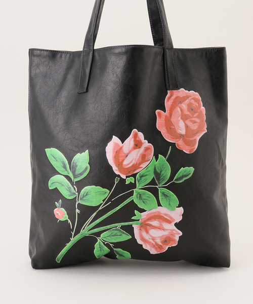 EDIT. FOR LULU（エディットフォールル）の「【YUHAN WANG/ユハン ワン】rose printed tote bag（トートバッグ・レディース・ブラック・FREE）」の11枚目の写真