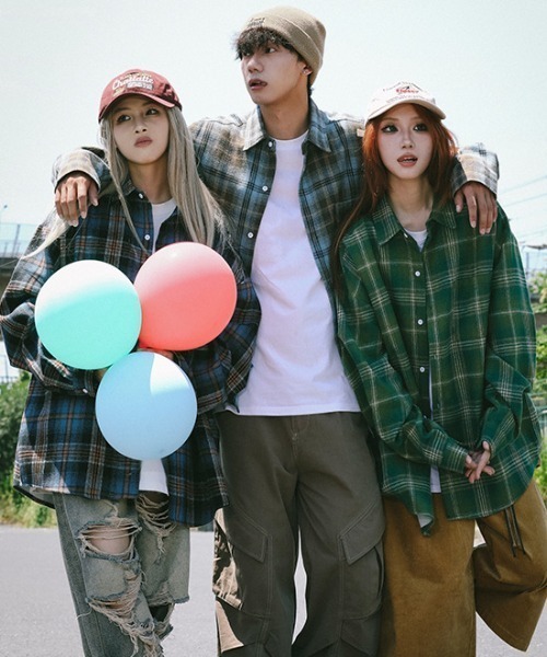 MGV（エムジーヴィー）の「チェック柄フランネルシャツ（シャツ/ブラウス・メンズ・ブラウン/ブルー/グリーン・MEDIUM/X-LARGE/LARGE）」の5枚目の写真