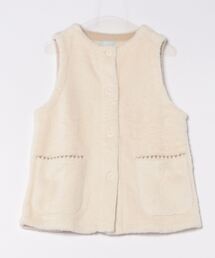 KID BLUE | キッドブルー -２４フラッフィーシャギー -ベスト -KRAN166 -kidblue(その他トップス)