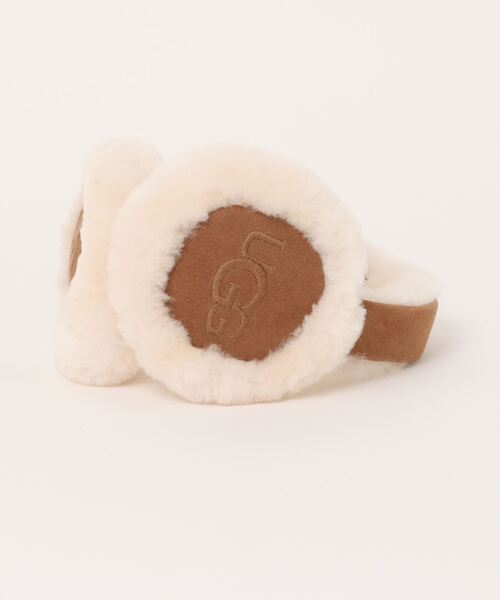 UGG(アグ)の「W SHEEPSKIN EMBROIDERY EARMUFF 20955-CHE(イヤーマフ・レディース・ブラウン・FREE)」の1枚目の写真