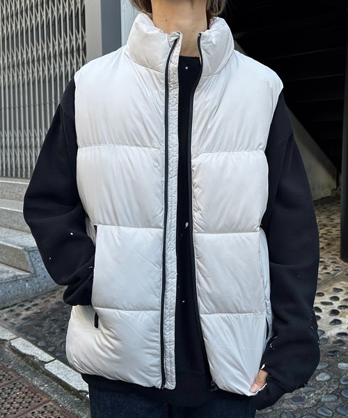 新品 未使用　CHACOTTO ダウン ベスト select MOCA ダウンベスト ダウン オーバーサイズスタンドカラー