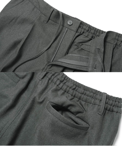 jiggys shop（ジギーズショップ）の「ウール調ワンタックセミワイドパンツ スラックス（その他パンツ・メンズ・チャコールグレー/ブラック/ブラウン・SMALL/MEDIUM/LARGE/X-LARGE）」の17枚目の写真