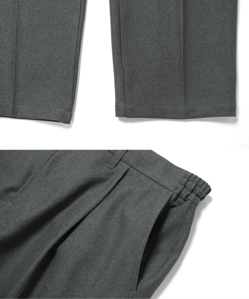 jiggys shop（ジギーズショップ）の「ウール調ワンタックセミワイドパンツ スラックス（その他パンツ・メンズ・チャコールグレー/ブラック/ブラウン・SMALL/MEDIUM/LARGE/X-LARGE）」の18枚目の写真