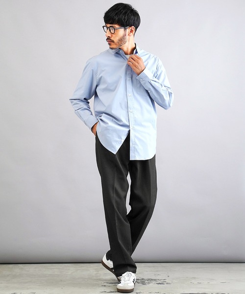 jiggys shop（ジギーズショップ）の「ウール調ワンタックセミワイドパンツ スラックス（その他パンツ・メンズ・チャコールグレー/ブラック/ブラウン・SMALL/MEDIUM/LARGE/X-LARGE）」の8枚目の写真