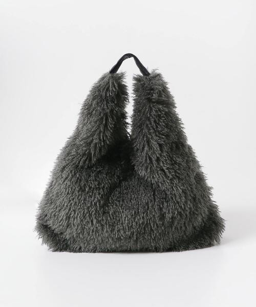 SENSE OF PLACE by URBAN RESEARCH（センスオブプレイスバイアーバンリサーチ）の「ボアトートバッグ（トートバッグ・レディース・アイボリー/グレー・ONE）」の11枚目の写真