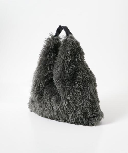 SENSE OF PLACE by URBAN RESEARCH（センスオブプレイスバイアーバンリサーチ）の「ボアトートバッグ（トートバッグ・レディース・アイボリー/グレー・ONE）」の12枚目の写真