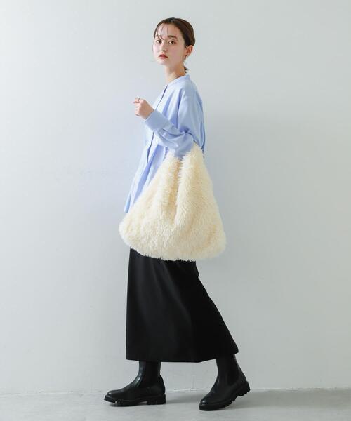 SENSE OF PLACE by URBAN RESEARCH（センスオブプレイスバイアーバンリサーチ）の「ボアトートバッグ（トートバッグ・レディース・アイボリー/グレー・ONE）」の19枚目の写真