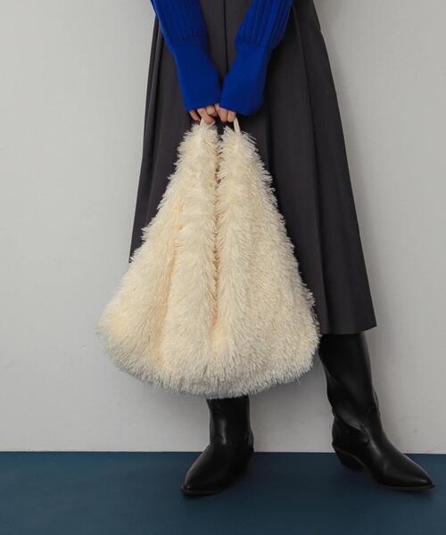 SENSE OF PLACE by URBAN RESEARCH（センスオブプレイスバイアーバンリサーチ）の「ボアトートバッグ（トートバッグ・レディース・アイボリー/グレー・ONE）」の22枚目の写真