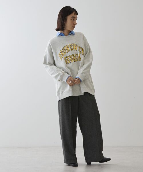 AMERICAN HOLIC(アメリカンホリック)の「BRUNSWICK GEORGIA BIGスウェット(スウェット・レディース・ホワイト系その他/グリーン/チャコールグレー/グレー系その他・M/L)」の18枚目の写真