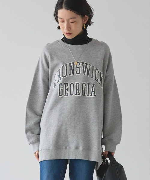 AMERICAN HOLIC(アメリカンホリック)の「BRUNSWICK GEORGIA BIGスウェット(スウェット・レディース・ホワイト系その他/グリーン/チャコールグレー/グレー系その他・M/L)」の5枚目の写真