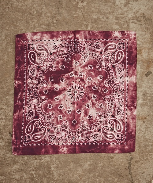 ペイズリー柄 タイダイバンダナ（バンダナ/スカーフ）｜ALL RUNS