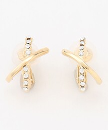 ANY（エニィ）の「【WEB限定】クロスフープイヤリング(両耳用)（イヤリング）」