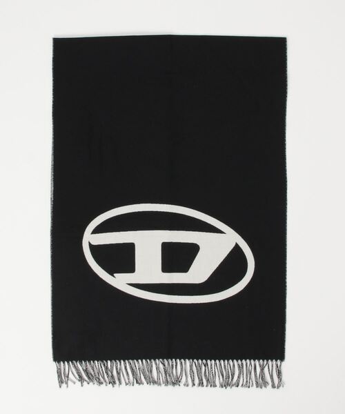 DIESEL（ディーゼル）の「メンズ マフラー/ストール S-TEVIE（ストール/ショール・メンズ・ブラック/ホワイト系その他・UNI）」の2枚目の写真