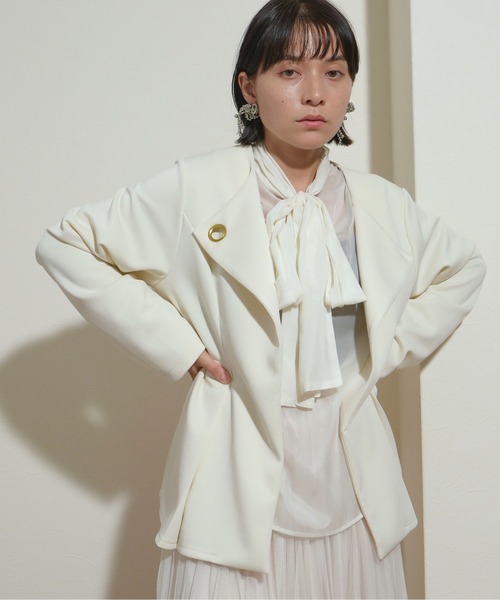 エイミーロウ　ペプラムジャケット　春コート　スプリングコート エイミーロウペプラムジャケット春コートスプリングコート