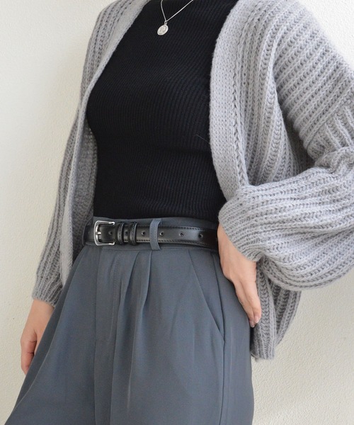 styiro（スタイロ）の「【牛革】ユニセックス ヴィンテージシルバーバックルレザーベルト メンズ レディース（ベルト・レディース・ブラック/ブラウン・95cm/110cm/105cm/100cm）」の12枚目の写真