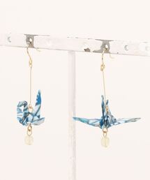 【倭物やカヤ】折鶴揺れピアス
