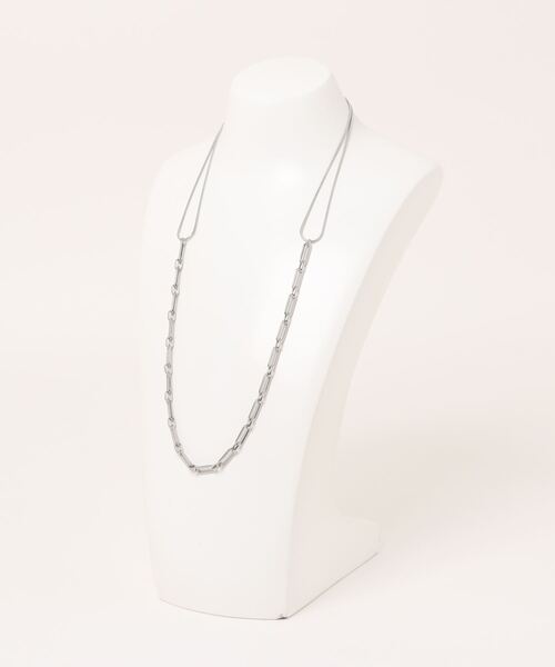LOWRYS FARM（ローリーズファーム）の「ステンレス2WAYネックレス 283643（ネックレス・レディース・グレー/グレー系その他・FREE）」の3枚目の写真