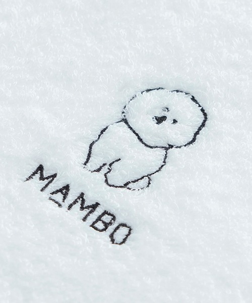 MAMBO(マンボ)の「MAMBO 刺繍 フェイスタオル(タオル・レディース・ホワイト/グレー・MEDIUM)」の3枚目の写真