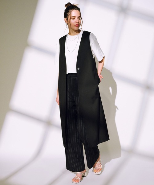 セール】RIKKA FEMME/リッカファム ロングジレベスト RF25SS23（ベスト