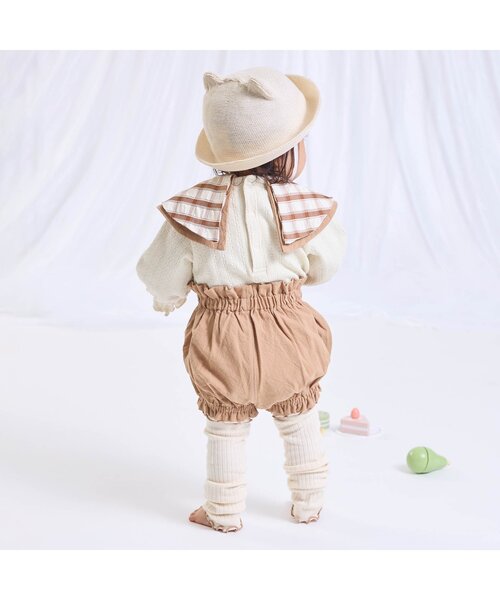 Ampersand（アンパサンド）の「くまちゃんベビーハット（その他ベビー用品・キッズ・ブラウン/アイボリー・44/46/48）」の6枚目の写真