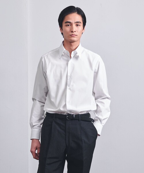 UNITED ARROWS(ユナイテッドアローズ)の「イージーケア AG ブロード タブカラーシャツ -抗菌防臭-(ビジネスシャツ・メンズ・ホワイト・37cm/39cm/40cm/38cm/41cm)」の13枚目の写真