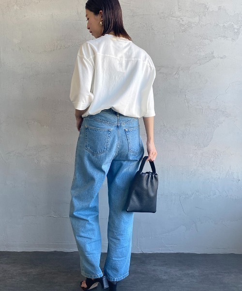 JEANS FACTORY （ジーンズファクトリー）の「[THE SHINZONE/ザ シンゾーン] スマートTシャツ（Tシャツ/カットソー・レディース・ネイビー/ホワイト・0）」の7枚目の写真