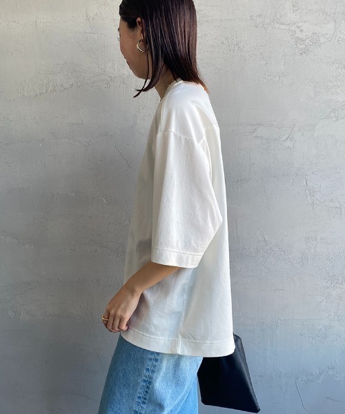 JEANS FACTORY （ジーンズファクトリー）の「[THE SHINZONE/ザ シンゾーン] スマートTシャツ（Tシャツ/カットソー・レディース・ネイビー/ホワイト・0）」の10枚目の写真