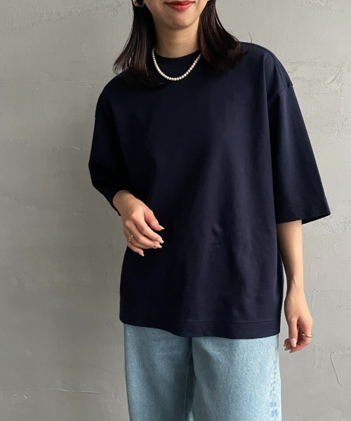 JEANS FACTORY （ジーンズファクトリー）の「[THE SHINZONE/ザ シンゾーン] スマートTシャツ（Tシャツ/カットソー・レディース・ネイビー/ホワイト・0）」の18枚目の写真