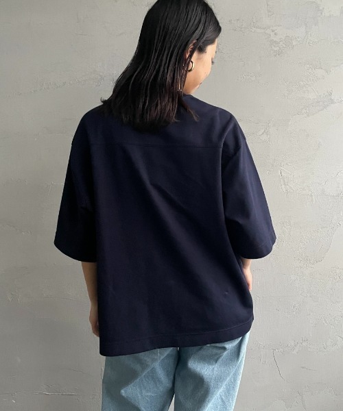 JEANS FACTORY （ジーンズファクトリー）の「[THE SHINZONE/ザ シンゾーン] スマートTシャツ（Tシャツ/カットソー・レディース・ネイビー/ホワイト・0）」の20枚目の写真
