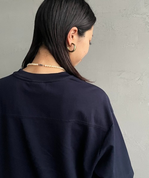 JEANS FACTORY （ジーンズファクトリー）の「[THE SHINZONE/ザ シンゾーン] スマートTシャツ（Tシャツ/カットソー・レディース・ネイビー/ホワイト・0）」の22枚目の写真