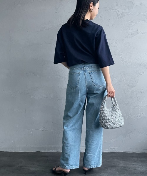 JEANS FACTORY （ジーンズファクトリー）の「[THE SHINZONE/ザ シンゾーン] スマートTシャツ（Tシャツ/カットソー・レディース・ネイビー/ホワイト・0）」の17枚目の写真