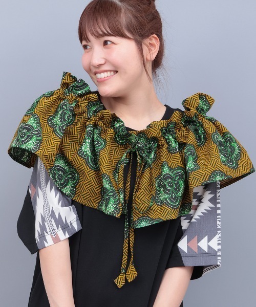 チチカカ（チチカカ）の「アフリカンマルチフリル【WEB限定】（その他・レディース・イエロー/その他2/レッド・FREE）」の2枚目の写真