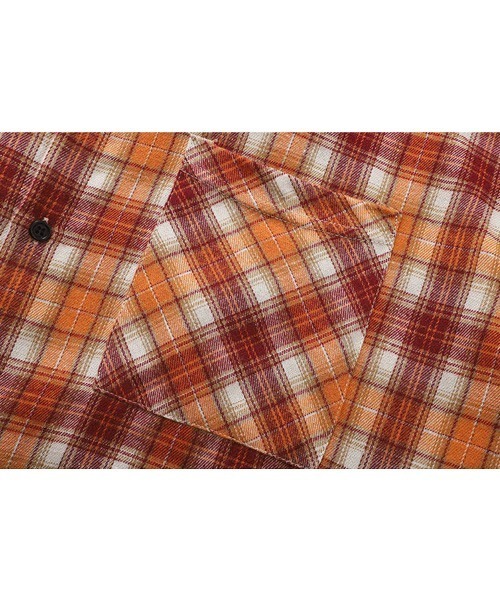 Ressaca（レサーカ）の「オーバーサイズ長袖チェック柄シャツ（シャツ/ブラウス・メンズ・グリーン/ブルー/オレンジ/ベージュ/ブラック/ホワイト・M/L/XL）」の15枚目の写真