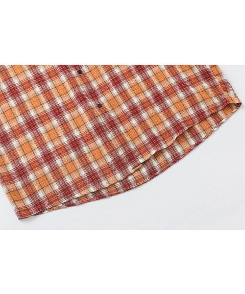 Ressaca（レサーカ）の「オーバーサイズ長袖チェック柄シャツ（シャツ/ブラウス・メンズ・グリーン/ブルー/オレンジ/ベージュ/ブラック/ホワイト・M/L/XL）」の17枚目の写真