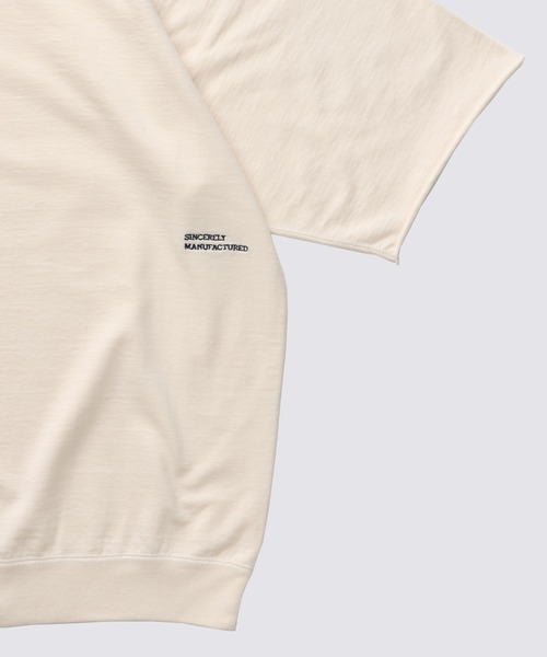 FIDELITY(フィデリティ)の「MINI EMB SWEAT S/S CREW NECK / 半袖スウェット(スウェット・メンズ・ダークネイビー/グレー/アイボリー・LARGE/MEDIUM)」の6枚目の写真
