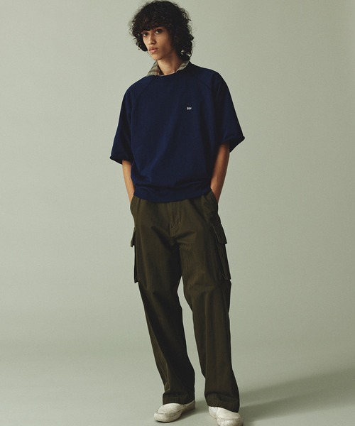FIDELITY(フィデリティ)の「MINI EMB SWEAT S/S CREW NECK / 半袖スウェット(スウェット・メンズ・ダークネイビー/グレー/アイボリー・LARGE/MEDIUM)」の14枚目の写真