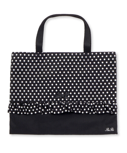 BeBe（ベベ）の「フリルレッスンバッグ（トートバッグ・キッズ・ブラック系その他/ピンク系その他・FREE）」の6枚目の写真